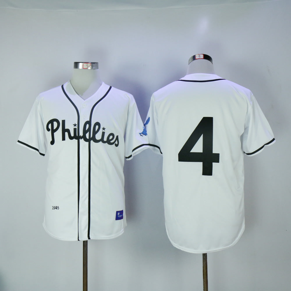 Philadelphia Phillies #4 Phillies 4 White Retro