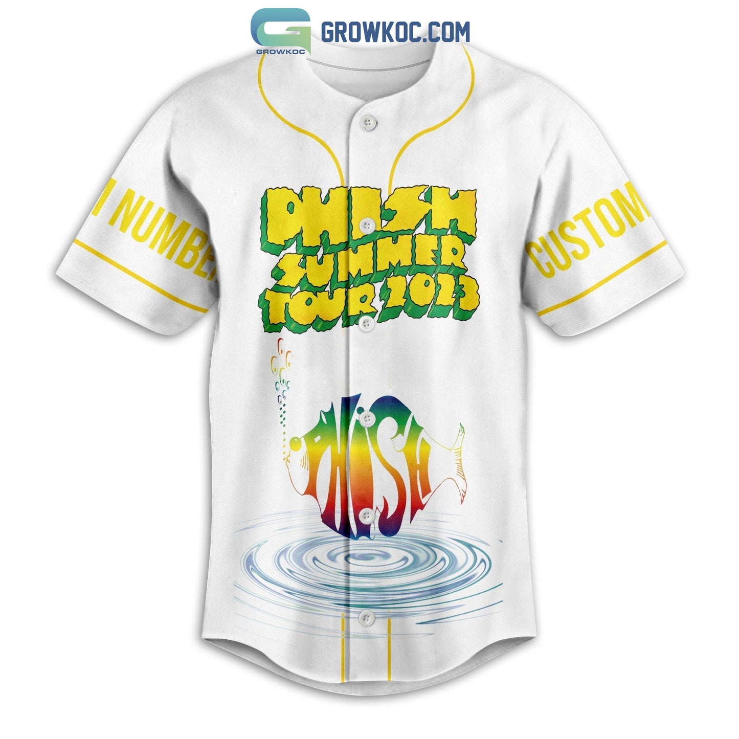 Phish Summer Tour 2023 Personalized Baseball Jersey