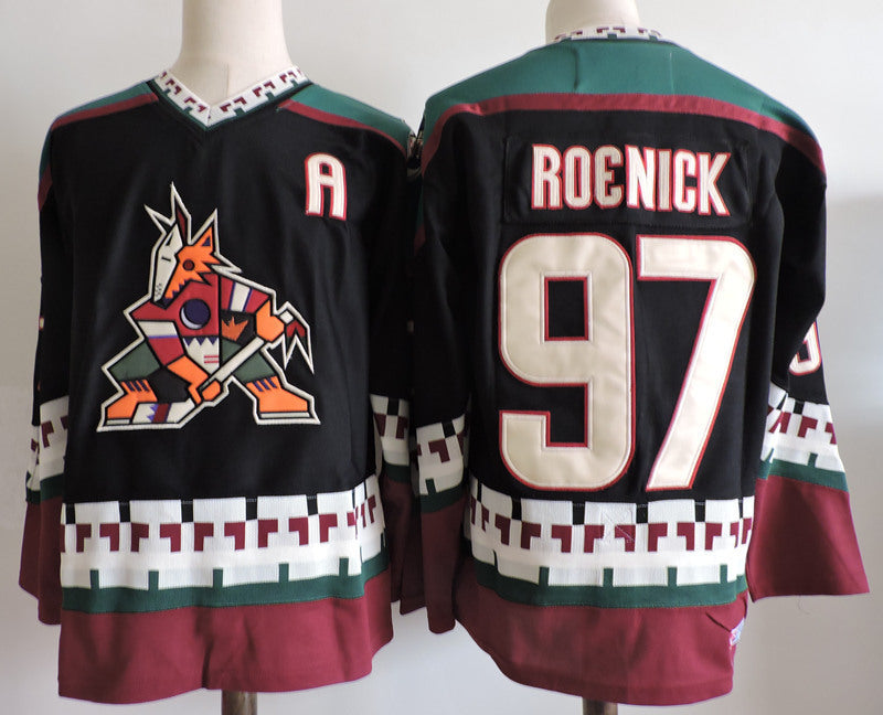 Phoenix Coyotes #97 Jeremy Roenick Black Retro