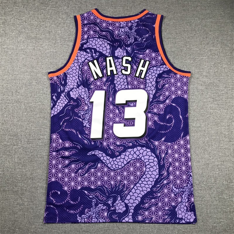 Phoenix Suns #13 Steve Nash Suns 13 Purple s-xxl Style 3