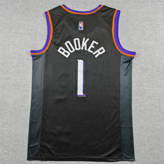 Phoenix Suns #1 Devin Booker 26 Suns 1 Black Style 1