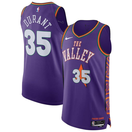Phoenix Suns #35 Kevin Durant 202425 Authentic Player Jersey - City Edition - Purple
