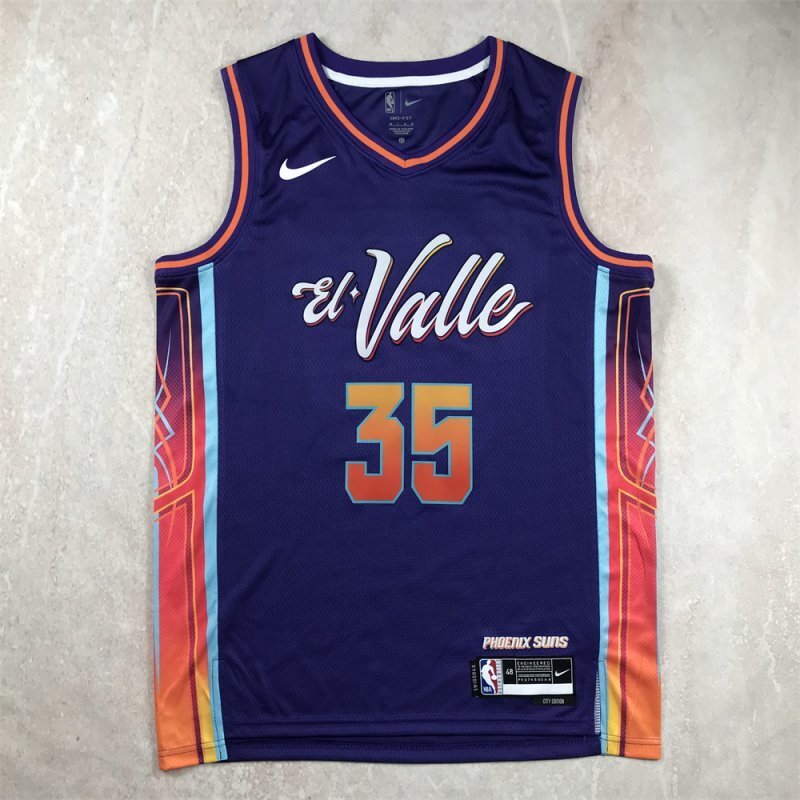 Phoenix Suns #35 Kevin Durant Hot Press Suns 35 Purple City s-xxl Style 2