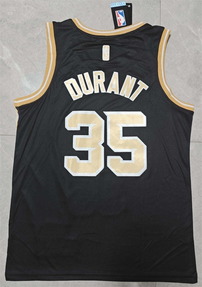 Phoenix Suns #35 durant 2425 jersey blackgold Style 1