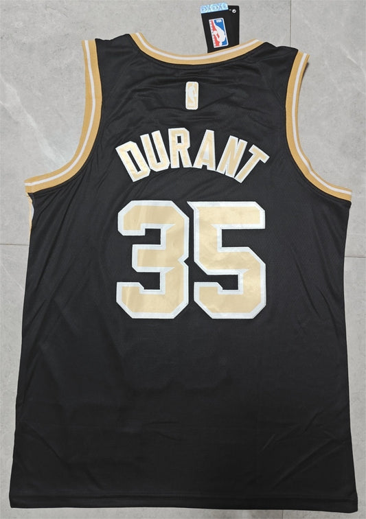 Phoenix Suns #35 durant 2425 jersey blackgold Style 1