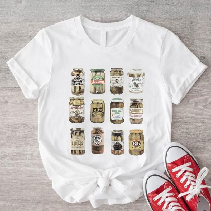 Pickles Jars Shirt, Trendy Canned Pickles T-Shirt, Unisex Pickles Lover Gift Tee, Preserved Food Tee, Canning Season...