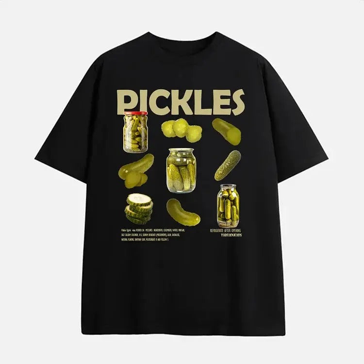 Pickles Printed Cotton Short T-Shirt - Cotton Shirt - S to 4XL - Multiple color Hoodie, Sweatshirt | InkThreadWorks.com