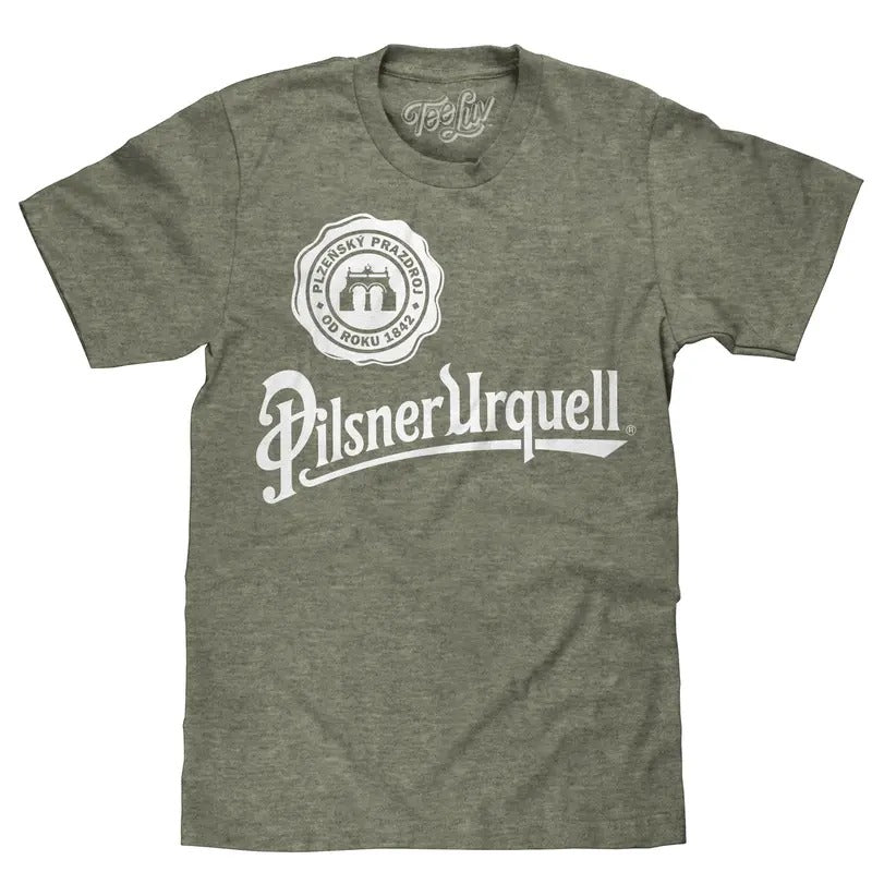 Pilsner Urquell Logo T-Shirt - Green Hoodie, Sweatshirt | InkThreadWorks.com