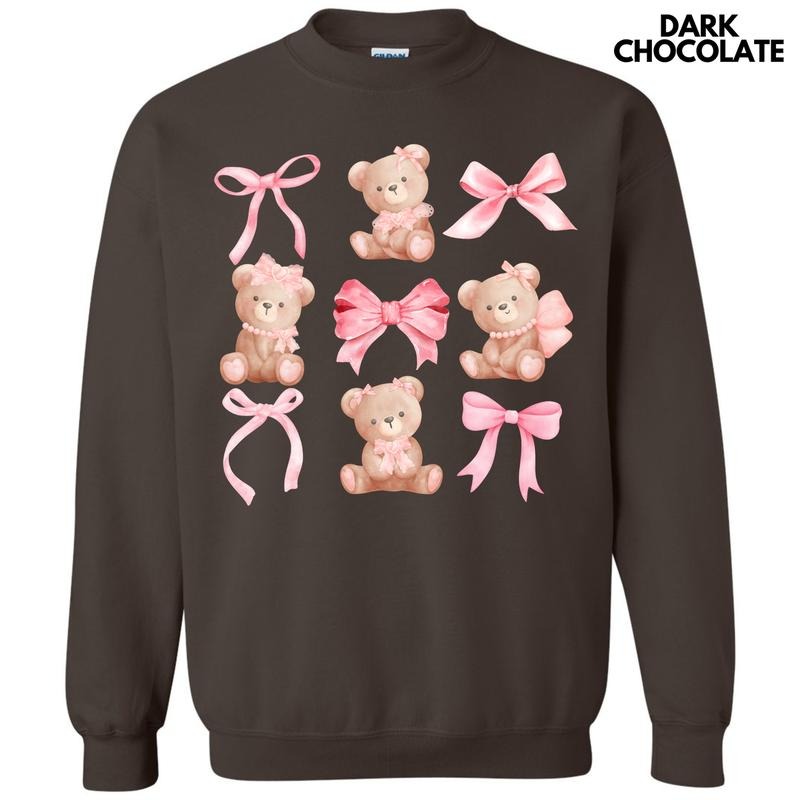 Pink Bear Coquette Collage Sweatshirt 'NLB' T-Shirts, Hoodie | InkThreadWorks.com