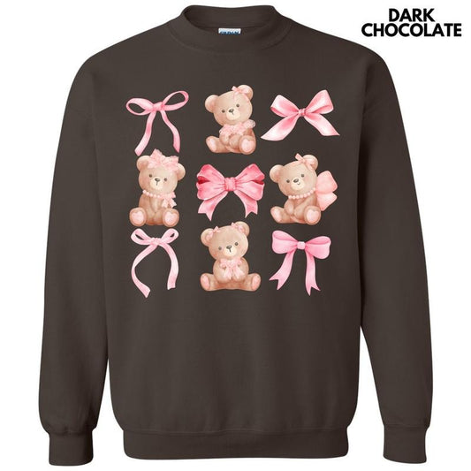 Pink Bear Coquette Collage Sweatshirt 'NLB' T-Shirts, Hoodie | InkThreadWorks.com