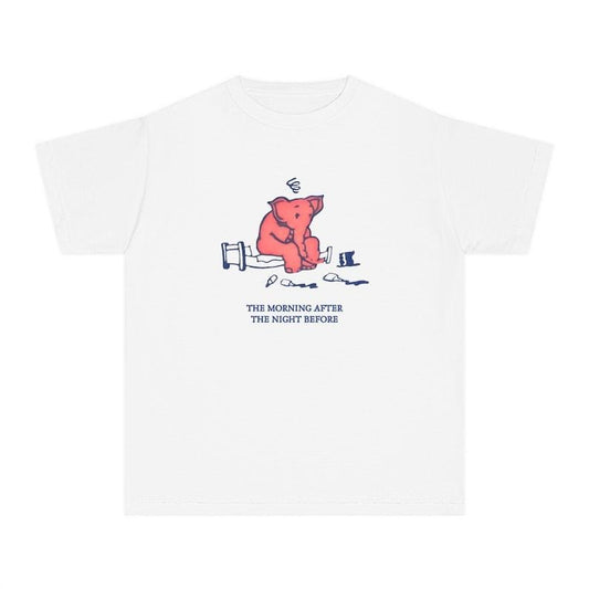 Pink Elephant Vintage Baby Tee, Faded Coquette Baby Tee, Retro Bar Graphic Top Aesthetic, 90s Y2K Shirt, Grunge Aesthetic Shirt