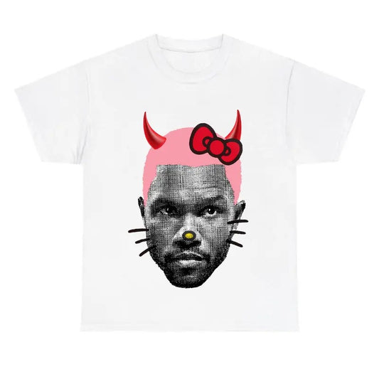 Pink Frank Kitty Reindeer Shirt Cotton Fabric Unisex Hoodie, Sweatshirt | InkThreadWorks.com