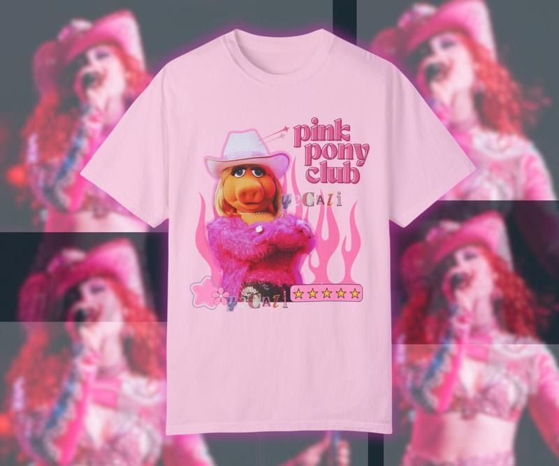 Pink Pony Club Shirt, Chappell Roan Shirt, Midwest Princess Shirt Hoodie, Sweatshirt | InkThreadWorks.com