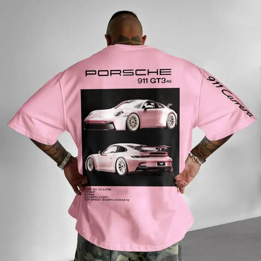 Pink Porsche 911 GT3 RS T-Shirt, Unisex, Car Clothing Hoodie, Sweatshirt | InkThreadWorks.com