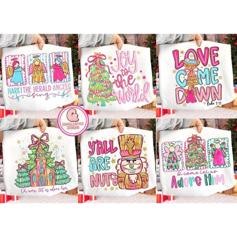 Pink brushstroke Merry coquette Sweatshirt bundle, Glitter brushstroke christmas Sweatshirt, christmas Sweatshirt, Y'all...
