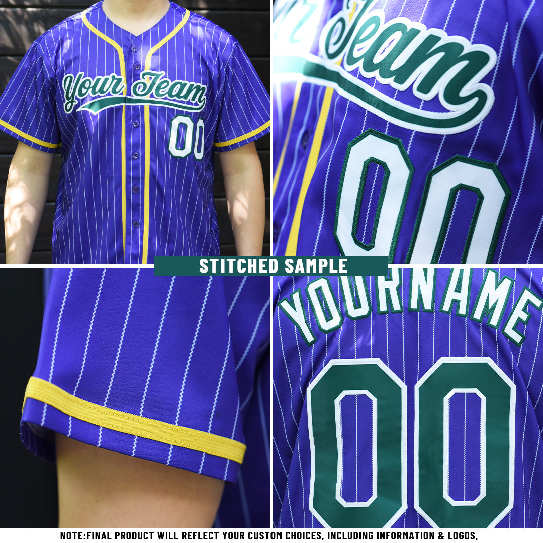 Custom Black Neon Green Pinstripe Neon Green Authentic Baseball Jersey