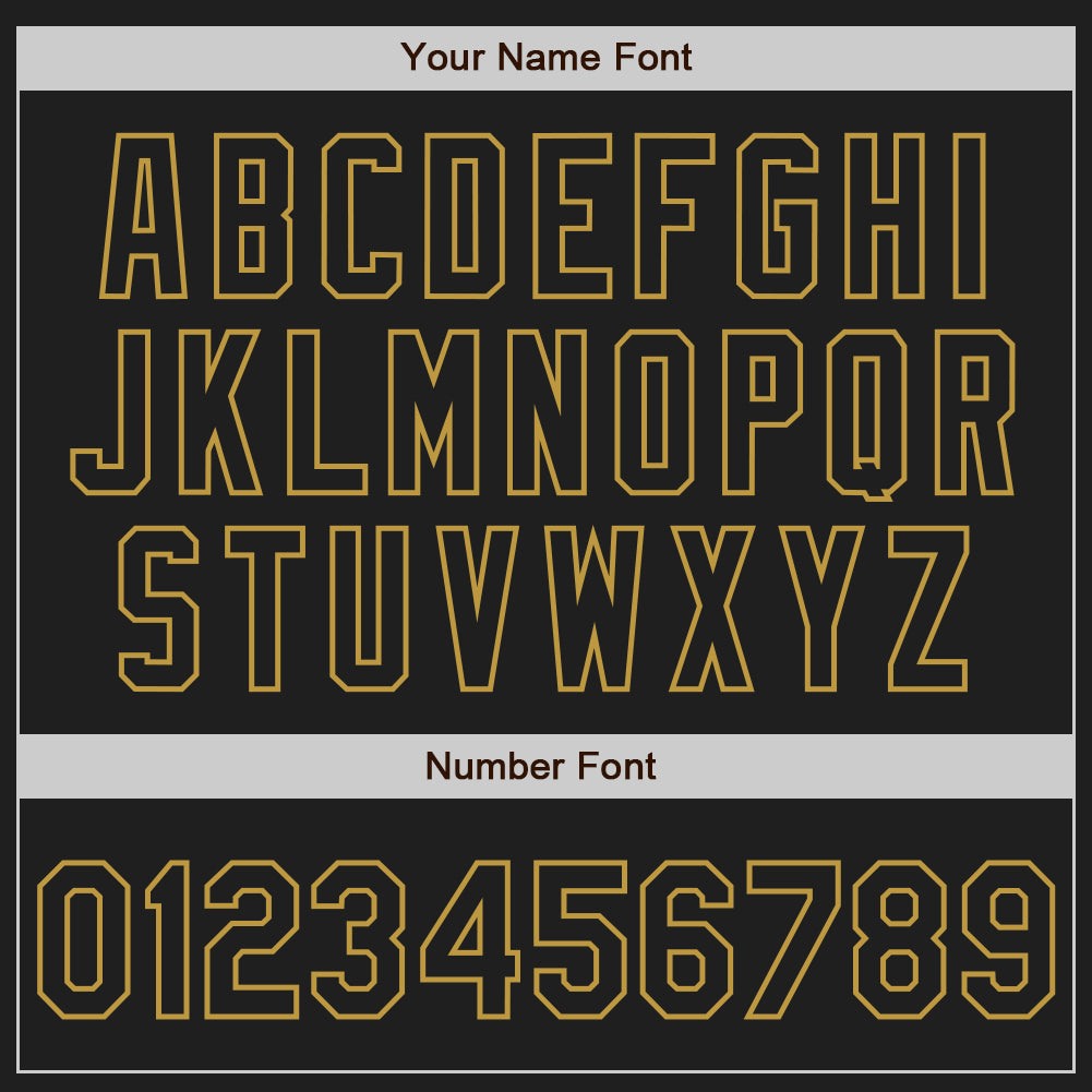 Custom Black-Old Gold Gradient Classic Vertical Stripe Authentic Baseball Jersey
