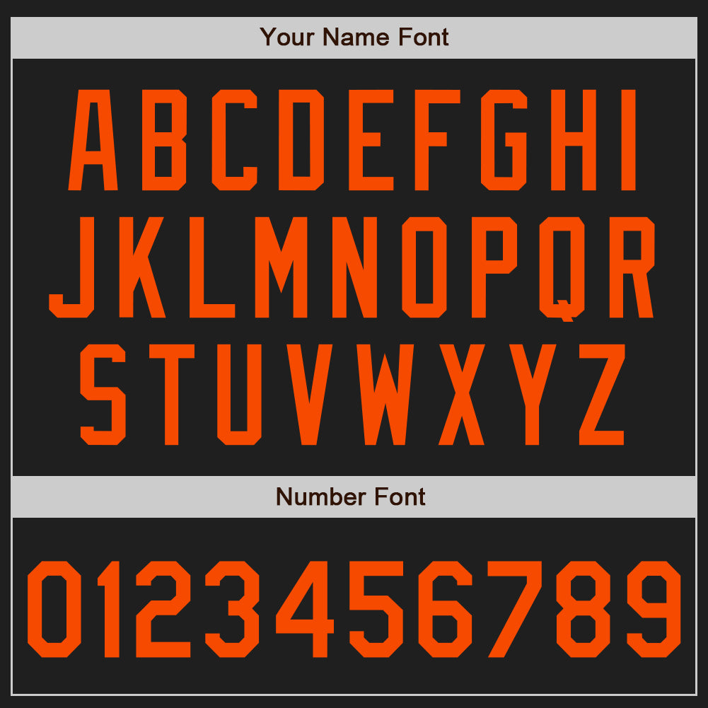 Custom Black Orange-Kelly Green Gradient Classic Vertical Stripe Authentic Baseball Jersey
