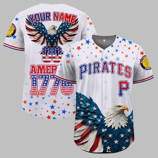 Pirates Independence Day Baseball Jersey 2025 - Grishko.com