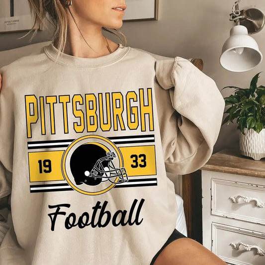 Pittsburgh Football Sweatshirt, Football Fan Crewneck, Retro Pittsburgh Football  Sweatshirt T-Shirts, Hoodie
