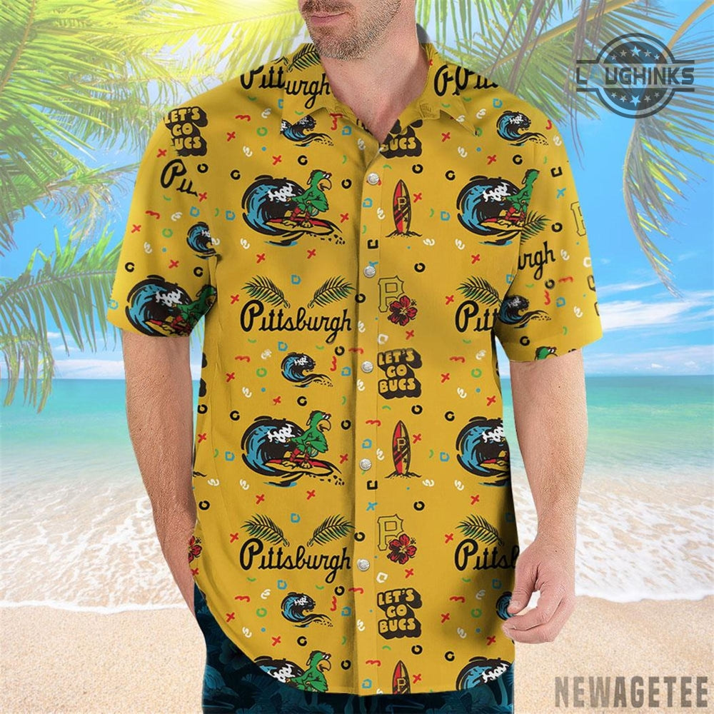 Pittsburgh Pirates Hawaiian Shirt Giveaway Pirates Hawaiian Shirt Night 2023 Pirate Hawaiian Shorts Set