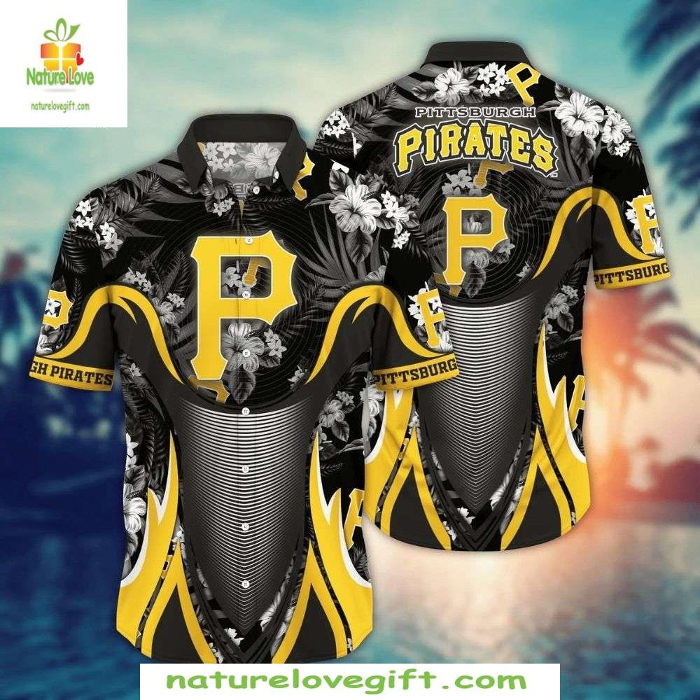 Pittsburgh Pirates Hawaiian Shirt MLB Floral Hibiscus Baseball Apparel