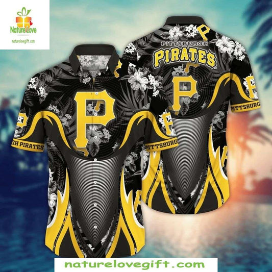 Pittsburgh Pirates Hawaiian Shirt MLB Floral Hibiscus Baseball Apparel