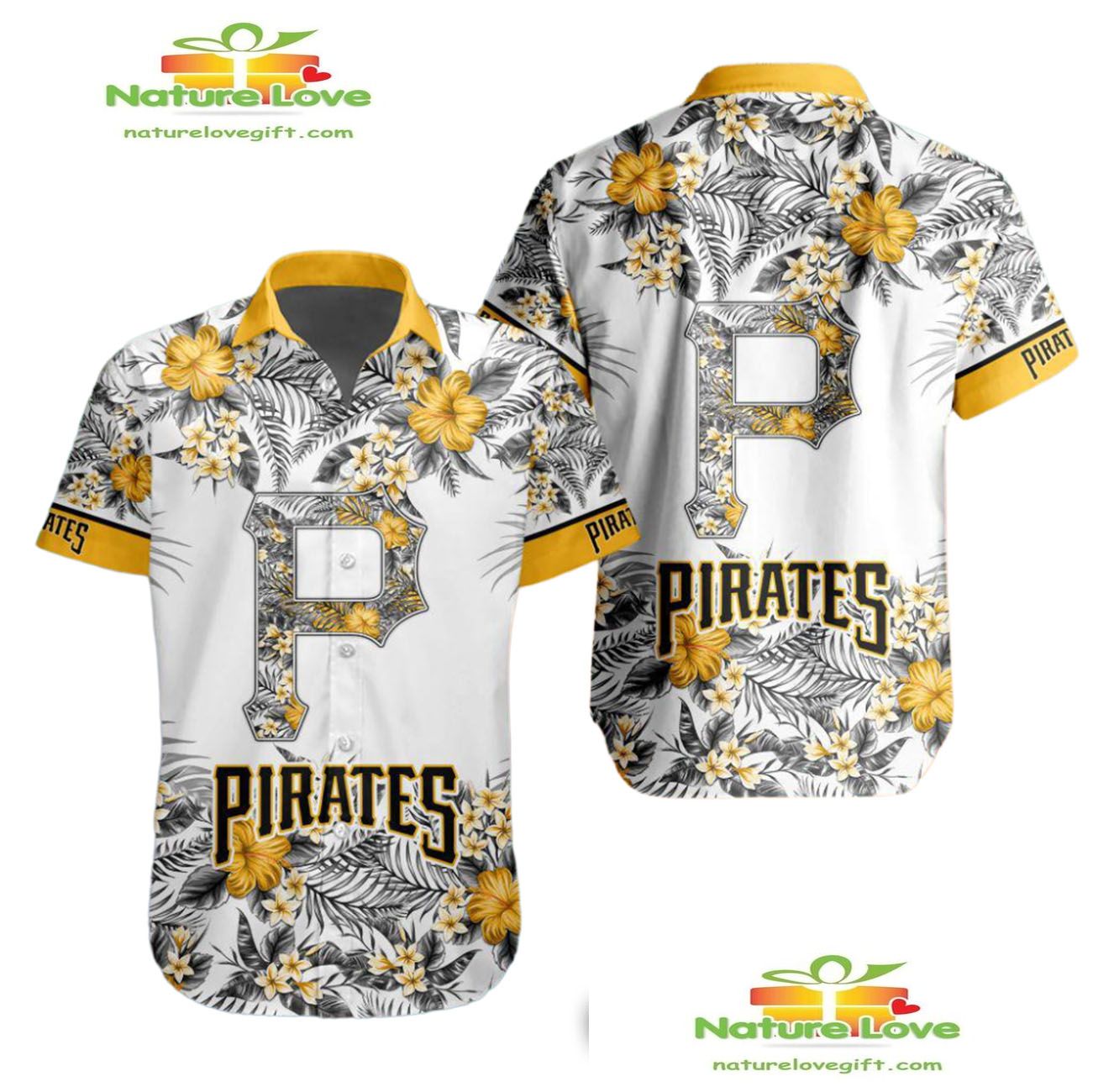 Pittsburgh Pirates Hawaiian Shirt Tropical Aloha Shirt for Men Women