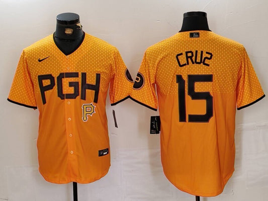 Pittsburgh Pirates #15 Oneil Cruz Pirates City Adult Style 1