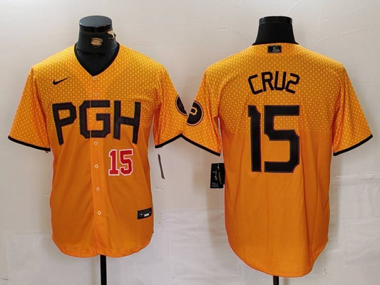 Pittsburgh Pirates #15 Oneil Cruz Pirates City Adult Style 2