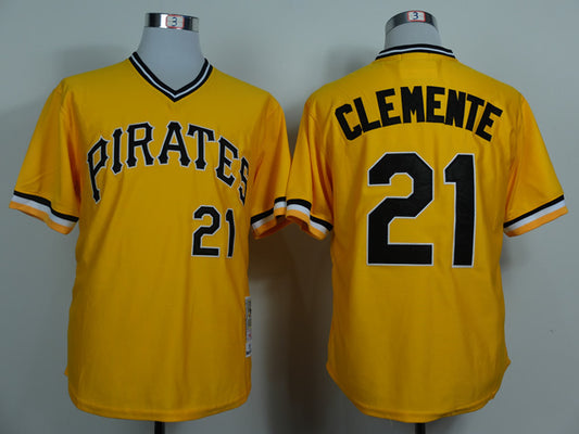 Pittsburgh Pirates #21 Pirates 21 Yellow 1971 Retro