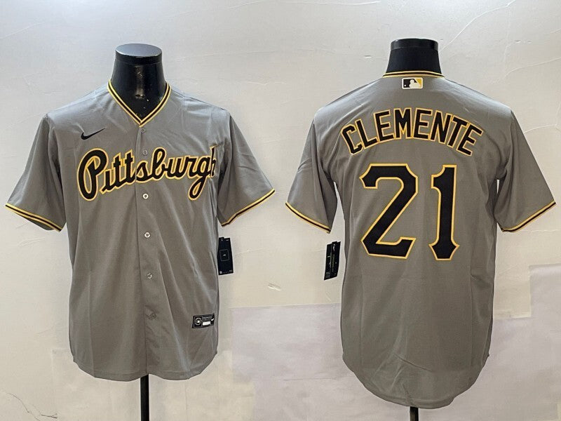 Pittsburgh Pirates #21 Roberto Clemente Fan Edition Style 1