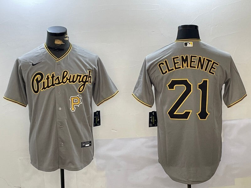 Pittsburgh Pirates #21 Roberto Clemente Fan Edition Style 2