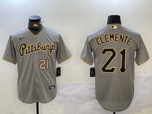 Pittsburgh Pirates #21 Roberto Clemente Fan Edition Style 3