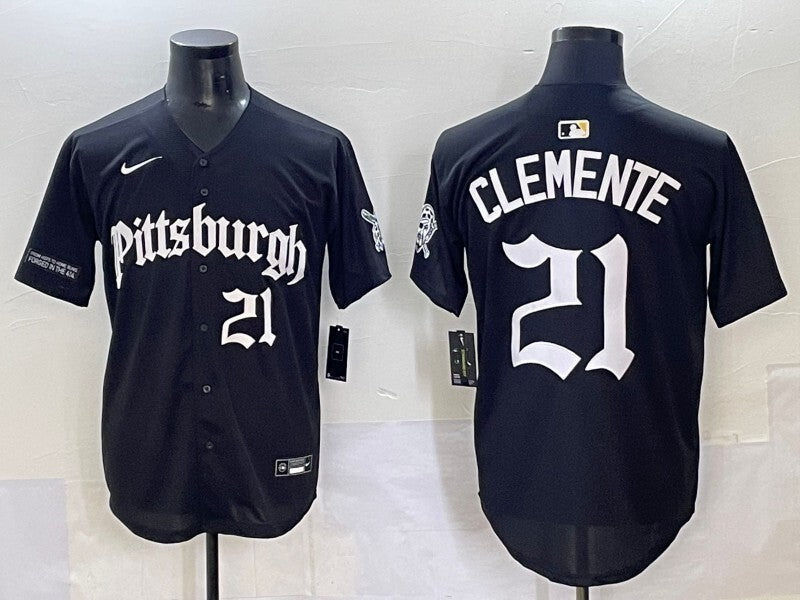 Pittsburgh Pirates #21 Roberto Clemente Pirates 5 Collaboration Style 1
