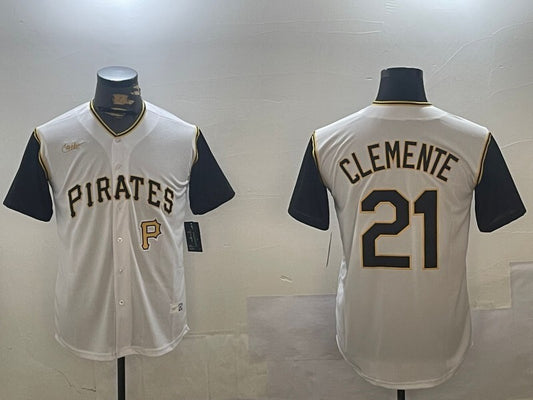 Pittsburgh Pirates #21 Roberto Clemente Pirates Retro Adult Style 7