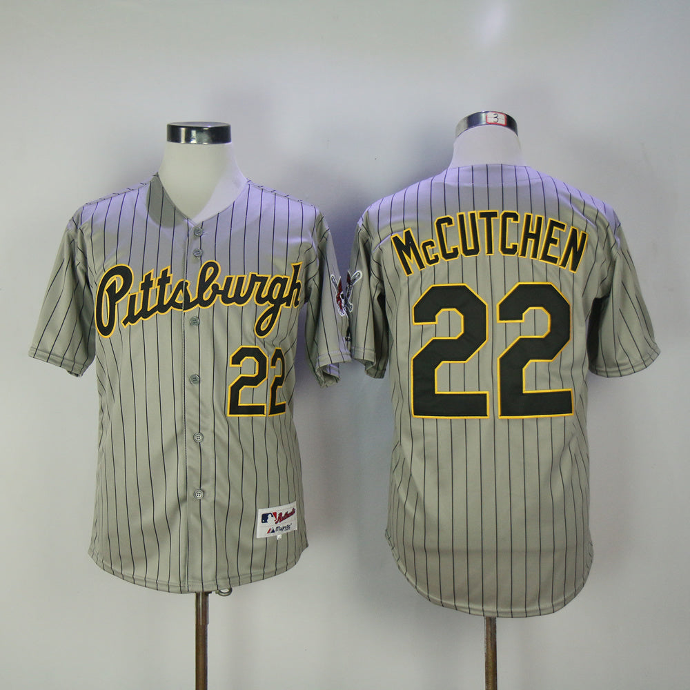 Pittsburgh Pirates #22 Pirates 22 Gray Black Inverted