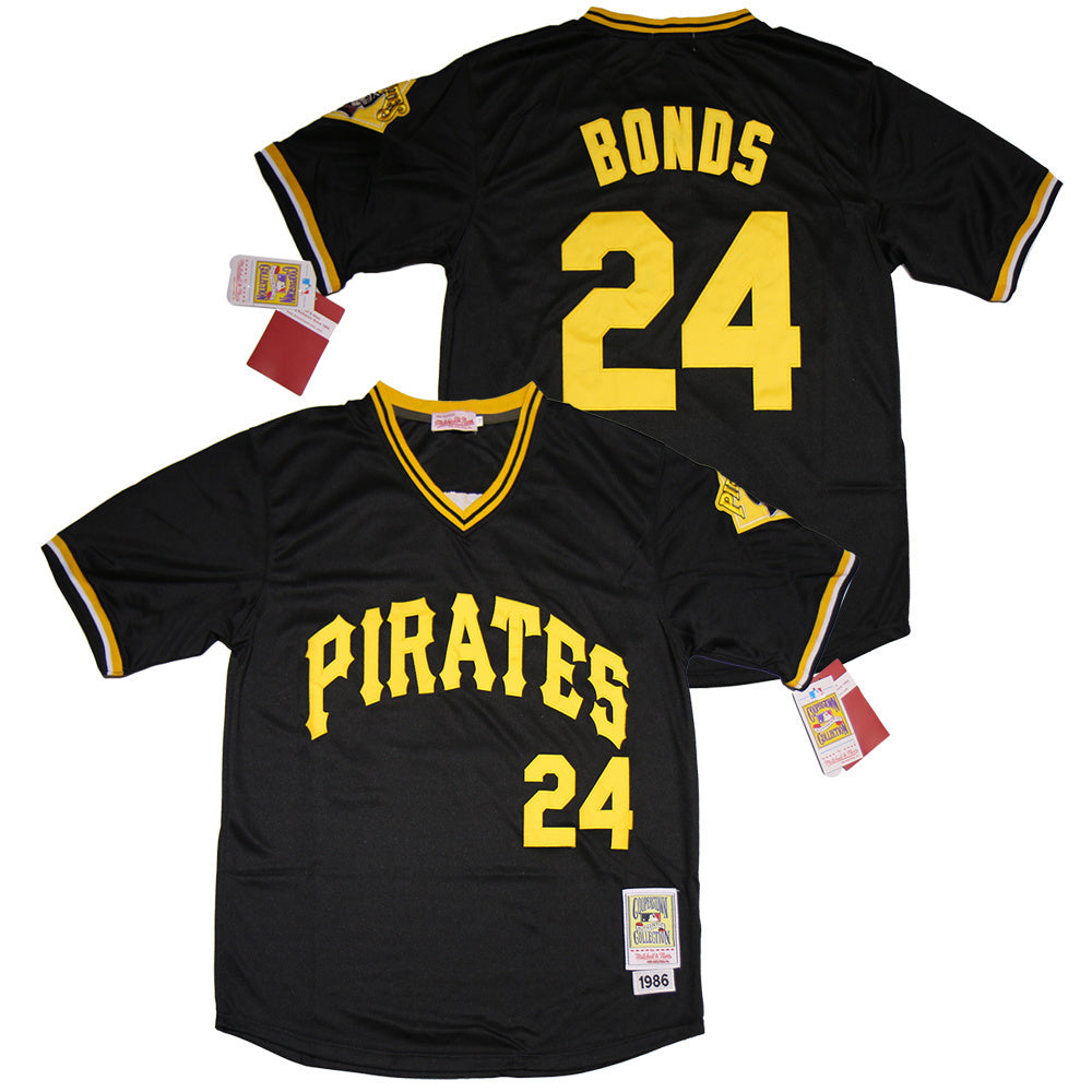 Pittsburgh Pirates #24 Barry Bonds Pirates 24 Black Retro