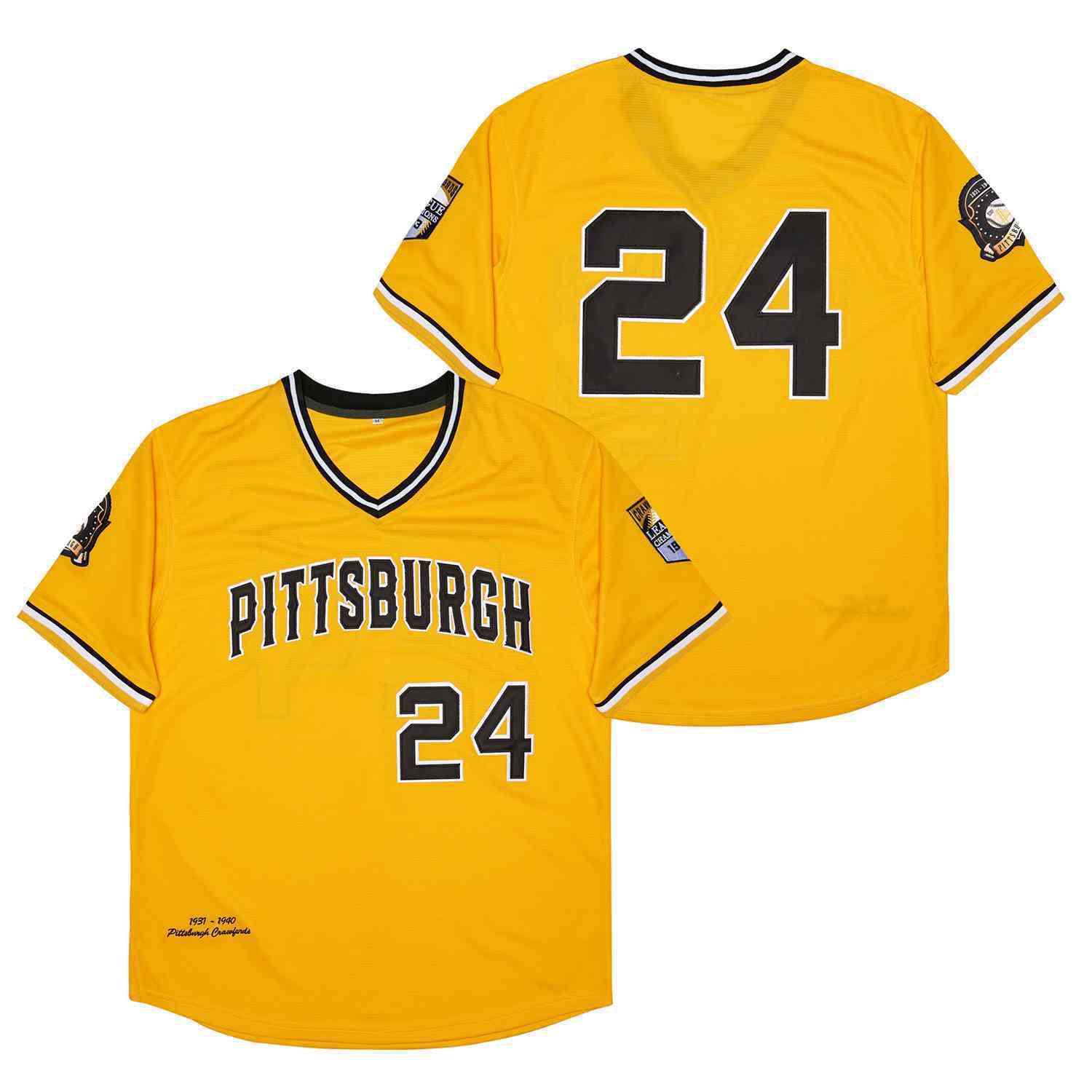 Pittsburgh Pirates #24 Barry Bonds Pirates 24 Yellow Black
