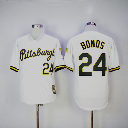 Pittsburgh Pirates #24 Pirates 24 White Retro Fan
