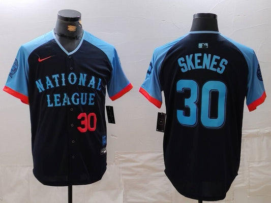 Pittsburgh Pirates #30 Paul Skenes Pirates 24 All-Star Style 1