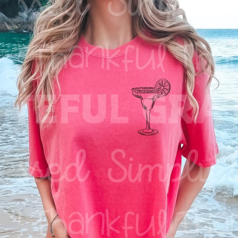 Margarita Sippin' W/ Pocket Patch DTF Transfers - THIS IS NOT A SHIRT Hoodie, Sweatshirt | InkThreadWorks.com
