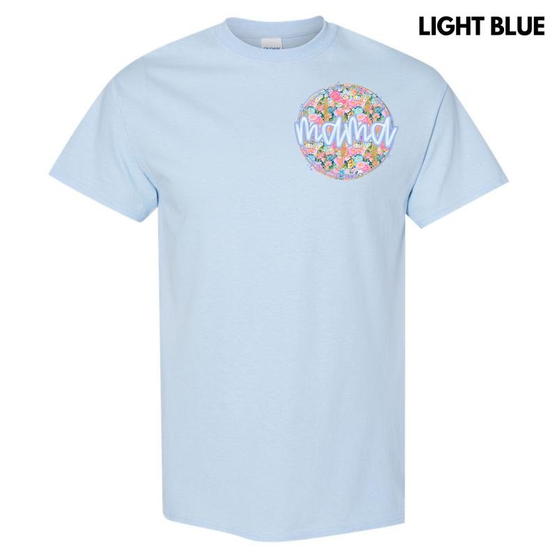 Pocket Size -Darling Flower Mama Gildan Short Sleeve T-Shirt 'NLB' Hoodie, Sweatshirt | InkThreadWorks.com