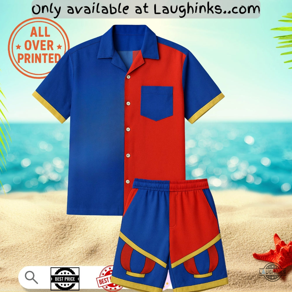 Pomni Costume Aop Hawaiian Shirt And Shorts