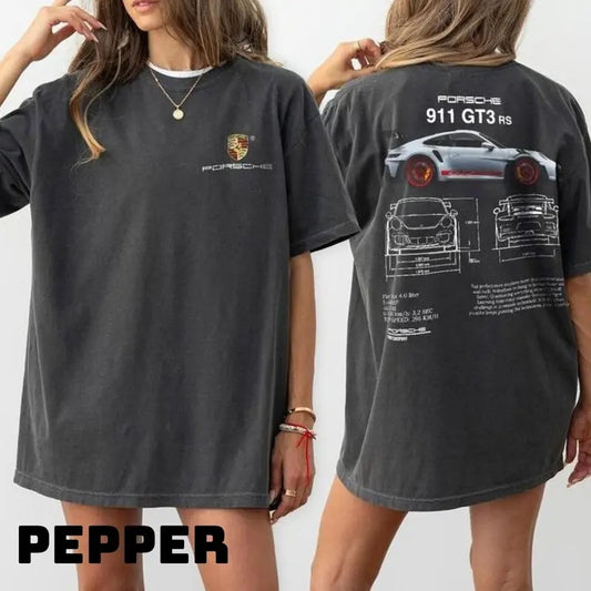Porsche 911 GT3 RS Aesthetic Shirt, Porsche 911 GT3 RS 2 side T-Shirt, Top Menswear Underwear Streetwear Hoodie, Sweatshirt
