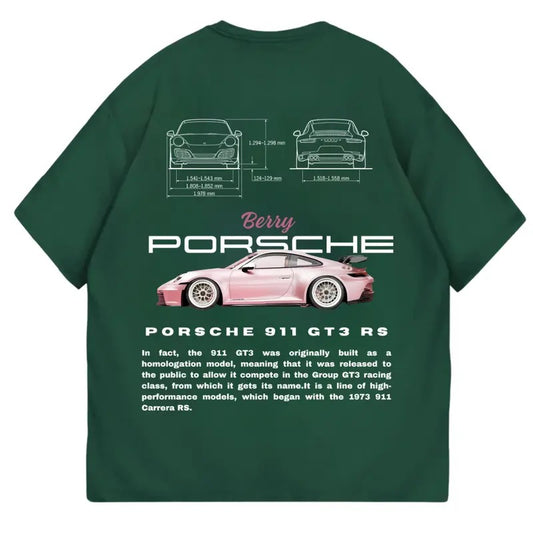 Porsche 911 GT3 RS Pink Bery II T-Shirt, Unisex, Menswear, Street Racing Shirt, Car Shirt, Boyfriend Gift Hoodie, Sweatshirt