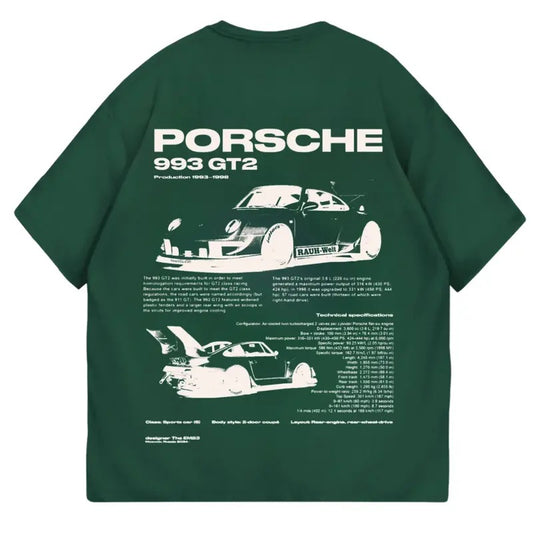 Porsche 993 GT2 T-shirt, Car Enthusiast Shirt, Car Clothing Hoodie, Sweatshirt | InkThreadWorks.com