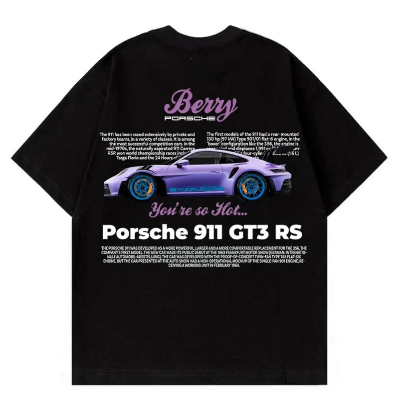 Porsche Purple Berry 911 T-shirt, Car Enthusiast Shirt, Car Clothing
