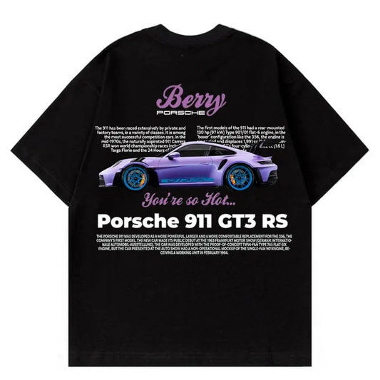 Porsche Purple Berry 911 T-shirt, Car Enthusiast Shirt, Car Clothing