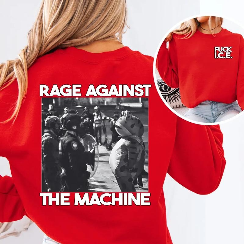 Portland Frog Protest Sweatshirt Y2K Vintage Casual Trendy Team Frogs Streetwear Style For Menwear Womenwear Tops